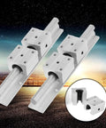 200mm Linear Slide Rail Kit With SBR12UU Bearing Blocks For CNC Routers, Mills, And Lathes in outdoor setting