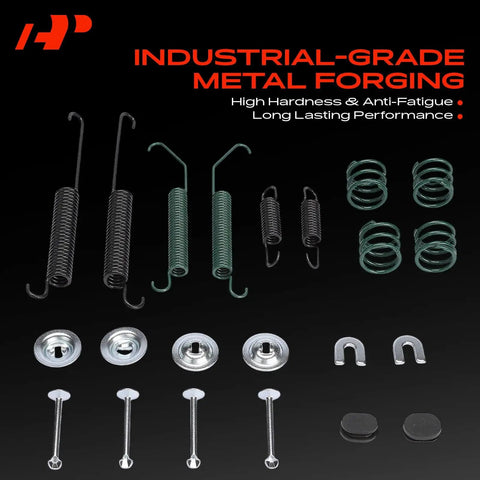 Heavy Duty Rear Drum Brake Hardware Kit For Chevy City Express And Nissan NV200 2013 To 2021 Solid Replacement Parts Set That Keeps Your Ride Smoother, springs and pins