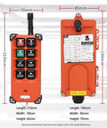 Beefed Up Wireless Crane Remote Control Kit With Eight Button 12V 24V Electric Hoist For Overhead Cranes 315MHz Receiver