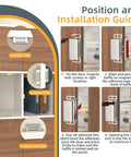 Installation guide for Heavy Duty Cabinet Magnets 12 Pack Magnetic Door Catch Stainless Steel with step-by-step instructions.