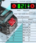 Ironclad Cordless Rivet Nut Tool Electric Rivet Gun Compatible With Makita 18V Battery Effortless Fastening Kit Force settings display