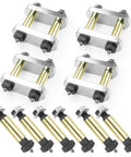 Components of Beefed Up Heavy Duty Trailer Shackle Upgrade Kit For CRE3000 Stock And Equaflex 2.25 Inch Shackles