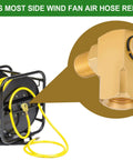 Two Pack One Quarter Inch NPT Brass Swivel Joint 90 Degree Elbow For Air Hose Reels Female To Male Threads High Pressure Up To 5000 PSI Includes Teflon Tape For Leak Free Connection on air hose reel