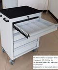 Rolling Tool Organizer Cart With 5 Drawers Wheeled Tool Cabinet Box With Tray Large Workshop Storage Chest for mechanics and home garages