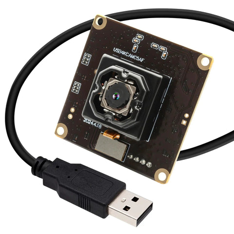 4K USB Camera Module With IBIS Stabilization Anti Shake 11MP Autofocus Lens For Crystal Clear Machine Vision and Industrial Robot Vision 90 Degree No Distortion Lens Plug And Play