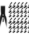 Universal Zipper Repair Kit With 36 Replacement Sliders In Three Sizes Black For Backpacks Jackets Coats Tents Luggage And Bags Easy Install For Quick Fix Grab And Go