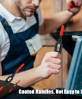Man using Two Pcs Adjustable Tap Wrenches With Ratcheting Handles For Reamers Fits M1 To M20 And One Quarter To Three Quarter Inch Threads