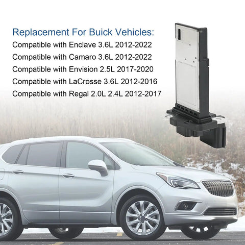 Mass Air Flow Sensor Replacement For Chevy Silverado Tahoe Traverse 2014-2020 Fitment For GM Trucks And SUVs Durable OEM-Quality MAF Sensor For Better Idle And MPG, Buick fitment