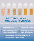 No Hassle Diy Water Test Kit That Skips The Fluff While Spotting Sneaky Bacteria And Mold In Tap Well Or Drinkable Sources, various sample vials showing bacteria growth.