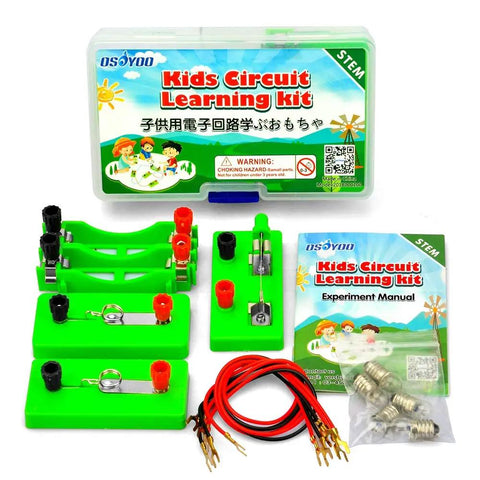 Electricity Circuit Learning Kit For Science Study Featuring Series And Parallel Circuits Kid Friendly Hands On Physics Experiments