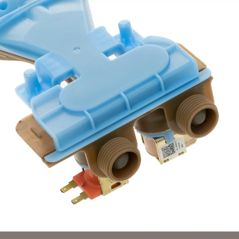 GE And Hotpoint Washer Water Inlet Valve Replacement Wh13x26534 Ps12726768 Ap6891106 close-up view with dual water inlets
