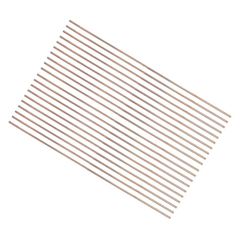 Top Picks For HVAC Pros 20 Pcs Phosphor Copper Welding Rods 2.5mm Diameter arranged together for AC and refrigerator repairs.