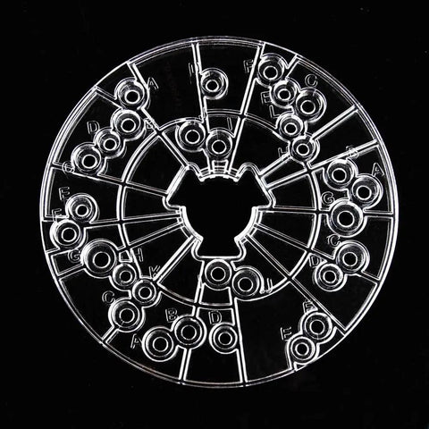 Rock Solid Clear Router Base Plate Six And One Half Inches Polycarbonate Universal Mounting Adapter with clear design for visibility.