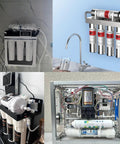 RO water line tubing and push-to-connect fittings kit, 3/8" OD, 30 ft tubing with 11 connectors for reverse osmosis systems.