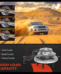 Pair Of Front Wheel Bearing And Hub Assemblies With ABS Sensor For Ford Explorer 2006 2010 Explorer Sport Trac 2007 2010 Mercury Mountaineer 2006 2010 5 Lug Premium OEM Replacement High Load Capacity Ready To Install