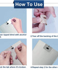 Instructions for Clear Vertical Blind Repair Tabs 32 Piece Set No Sweat Diy Fixers for Cracked Slat Replacement.