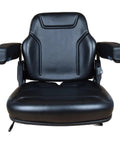 Rugged Workhorse Universal Operator Seat for Backhoes Dozers Excavators Wheel Loaders Skid Steers Telehandlers with adjustable armrest