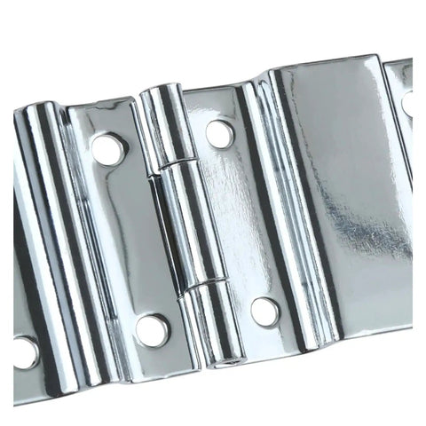 Close-up of Two Pack 71x35mm Support Hinges For Cabinets Suitcases And Boxes Heavy Duty Box Hinges with pre-drilled holes
