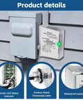 Installed 3-Mode HVAC Surge Protector For 120/240V Mini Split Systems With TPMOV Technology and Type 4X Watertight Enclosure
