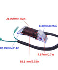 Outboard Engine Alternator Charge Coil For Mercury Mercruiser Mariner 6HP 8HP 9.8HP 2 Stroke Boat Rig, coiled wire view