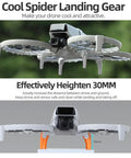 Foldable Landing Gear Extensions For Flip Drone Adds 30mm Height Propeller Protection Obstacle Sensor Safe Design Pro Grade Ultra Light Gray Legs