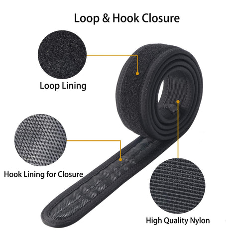 1.5 Inch Inner Belt Loop Liner For Tactical Duty Belts Soft Inner Layer For Outer Belts With Hook And Loop System No Scratch Metal Buckleless Design Fits 1.5 To 2 Inch Belts Durable Comfort