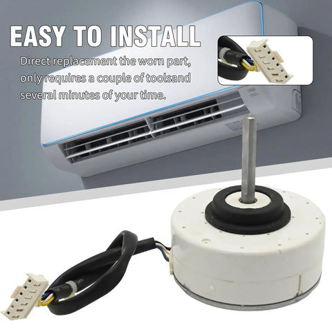 WZDK20-38G Brushless DC Air Conditioner Motor Replacement with image of installation instructions for Midea units
