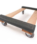 Heavy Duty Furniture Dolly With Rubber Caps And Non Marking 4 Inch Swivel Wheels, 1000 Lb Capacity, Wooden Platform Measuring 32.5 By 18.5 Inches