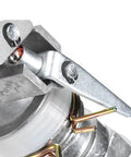 Heavy Duty Zinc Alloy Rocking Arm Sprinkler With One Point Five Inch Female Thread showing rust resistant copper tip and zinc alloy construction.