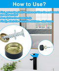 Sleek Stainless Steel Decorative Screw Caps For Wall Frames And Mirrors Rustproof 16mm Black Hardware Covers With Tough Electroplated Finish instructions with screws and washers.