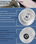 Belt Grinder 2x72 Wheel Set For Knife Grinder With 4 Inch Drive Wheel and 3 Inch Tracking Wheel CNC Machined Aluminum