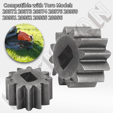Two Pack 12-Tooth Pinion Gears 115-4668 12T Drive Gear for Toro 22 Inch Lawn Mower Wheel Replacements 3D view