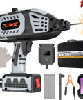 Portable 110V Arc Welder With IGBT Inverter, 20 To 120A Adjustable Current, showing components including welding rods and carrying case