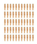 .035 Inch Contact Tips For MDX Acculock Multimatic T M035, 50 Pack, arranged in grid pattern, for D M100 and D M250 diffusers.