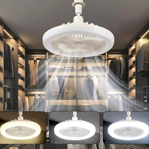 No Fuss Silent Ceiling Fan Light Socket Kit With Remote Control Screw In E27 LED Bulb Socket for Ceiling Fans in Closet