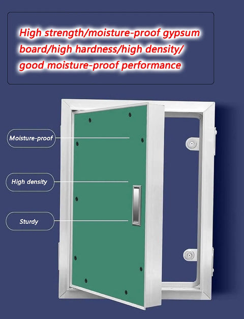 Heavy Duty Fire Rated Hidden Access Door With Paintable Gypsum Panel And Aluminum Frame for quick access and moisture-proof inspections.