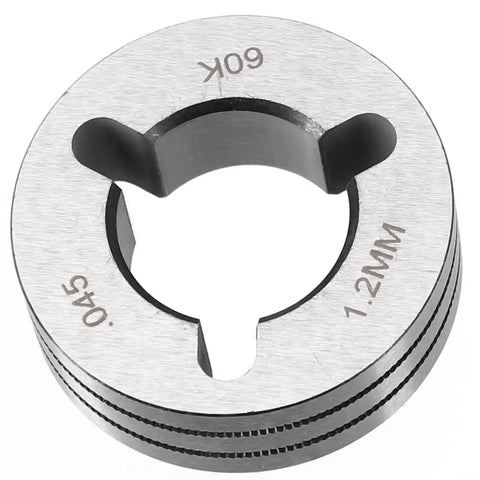 Knurled V Groove Drive Roll For MIG Welder Wire Feeder 0.030 0.035 0.045 Fits Miller And Other MIG Machines showing size markings