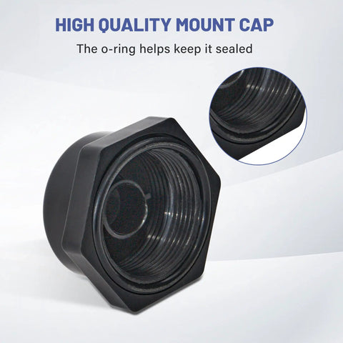 NMO Antenna Mount Cap With O Ring Seal Dust All Weather Rain Cover 2 Pack Protects Unused Base From Dirt And Corrosion Waterproof Cap