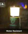 Bright 1000 Lumen Rechargeable Go To Camping Lantern with 4400mAh Power Bank under rainfall