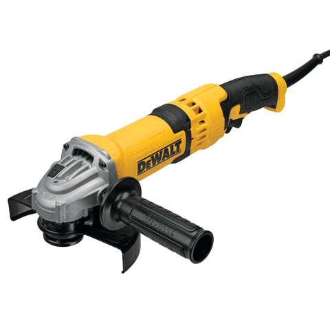 Yellow Beefy 13 Amp Angle Grinder With Dust Ejection System Four And A Half Inch To Five Inch Guard Compatibility Trigger Switch