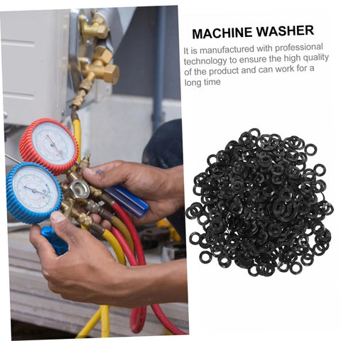 500 Piece Spring Wave Washer Kit Compression Metal Washers For Screws And Bolts Assorted Sizes Heavy Duty Wave Springs For Thrust Loading Durable High Precision Washers For Mechanical Assemblies, black wave washers and gauge use