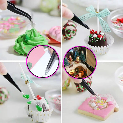 All In One Handy Hobby Model Building Tools Kit With Plastic Case For Beginners, precision tweezers used on miniature sweets