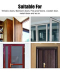 Various door types for Adjustable Buffer Force Door Closer With 90 Degree Stop Gas Spring Auto Close And Lock Silent 25-45kg Capacity Easy Install