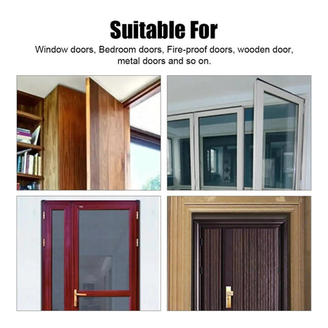 Various door types for Adjustable Buffer Force Door Closer With 90 Degree Stop Gas Spring Auto Close And Lock Silent 25-45kg Capacity Easy Install