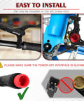 Hydraulic Disc Brake Kit For E Bikes With Dual Pistons 2 Pin Calipers Power Off System installation details and connector