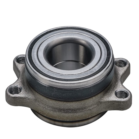 Front view of Pair Rear Wheel Bearing Hub Assembly For Subaru Legacy Outback 2000-2004 And Baja 2003-2006 Non ABS 4 Bolt Flange 2 Pack Kit With Rear Left Right Modules 512183