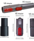 V6 and V8 adapters from Mini Dust Brush Vacuum Attachment Kit For One And A Quarter Inch And One And Three Eighths Inch Hoses