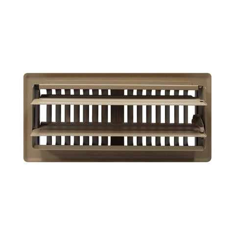 Pro Grates Steel Floor Register Brown 4x10 Inch Contractor Grade Powder Coated Floor Vent For Home Fits 4x10 Opening Durable Brown Steel Air Register With Clean Finish