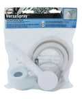 Package of VersaSpray Portable Handheld Shower Sprayer For Bathtubs Without Diverter Fits Round Or Square Tub Spouts White 1 Pack