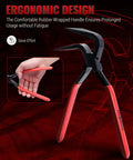 Hand Seamers Sheet Metal Tools Set With 3 Pliers ergonomic design rubber handle for comfortable bending and flattening.